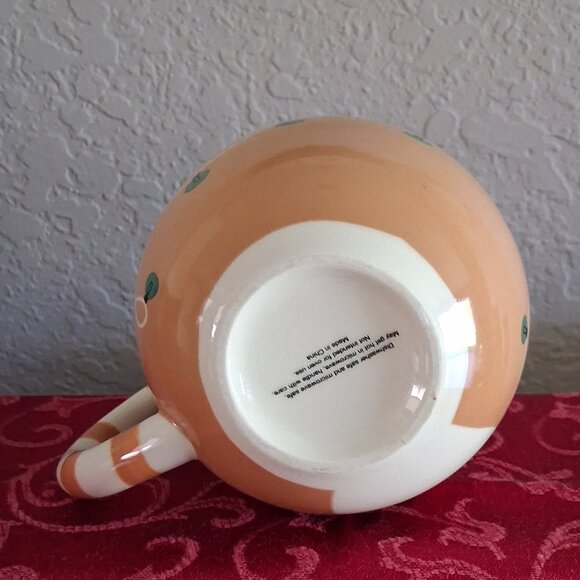 St. Nicholas Square Tan Ceramic Holiday Cat Themed Coffee Mug - Picture 8 of 10